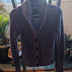 Fitted button up sweater